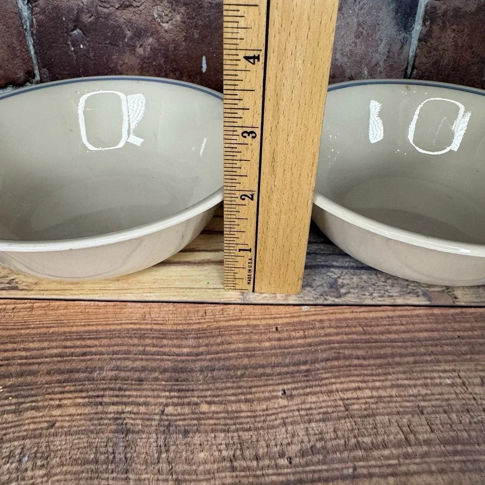 Vintage Corelle First of Spring Blue Stripe Cereal Soup Bowls Set of 2 Country